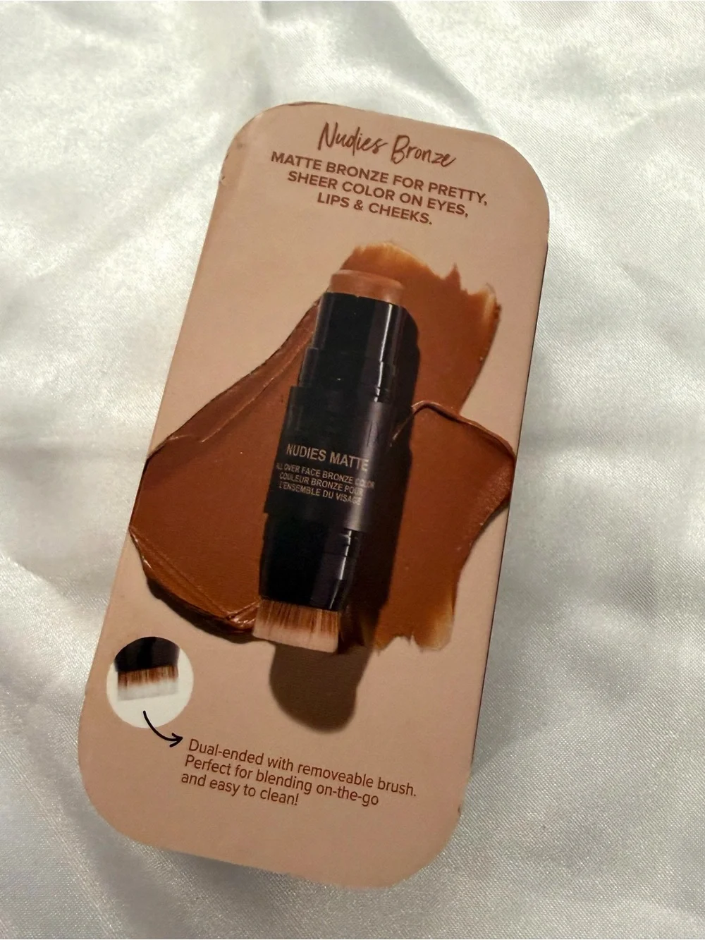 Nudestix NUDIES MATTE All Over Face Bronze Color Stick MANILA Collectible Tin